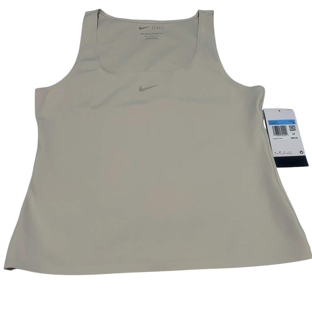 Nike Form Stealth Evaporation Training Tank Top Womens Medium Beige HQ8082-104